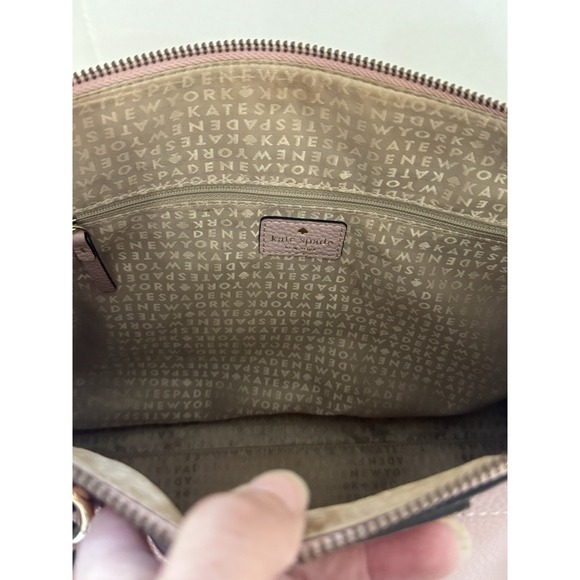 Kate Spade NY Large Satchel Zip Hand Bag Light Pink Pebble...